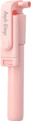 Ample Wings AW R1 Selfie Stick with Detachable Wireless Remote Tripod