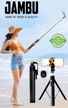 जम्बू Super long Tripod/Selfie Stick with Bluetooth Remote ट्राइपॉड