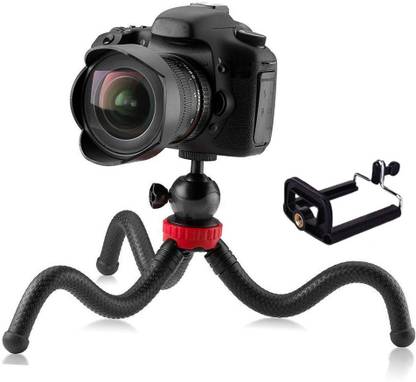 RECTITUDE Adjustable & Flexible Tripod for Camera, Phone, Vlogging Cam - 360° Rotatable Tripod