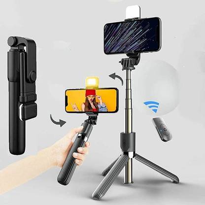 gadgetspark Portable Selfie Stick Tripod with Bluetooth Remote (Multipurpose) Tripod Tripod