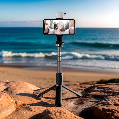 FRONY Adjustable (Tripod) and (Selfie Stick) with Bluetooth Connectivity OS151 Tripod