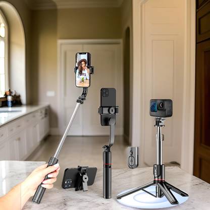 FRONY Adjustable (Tripod) and (Selfie Stick) with Bluetooth Connectivity OS242 Tripod