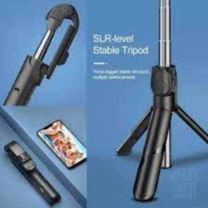 CLAIRBELL THJ_453Q_XT02 Selfie stick tripod|| with wireless bluetooth remote Tripod