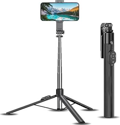 Tryonce 360° Rotatable Bluetooth Selfie Stick with Wireless Remote for Smartphones Tripod