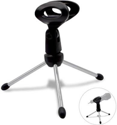 BUFONA Mini Microphone Stand Tripod Mobile Desktop Stand with Plastic Microphone Clip Tripod, Tripod Kit, Monopod, Monopod Kit, Tripod Clamp, Tripod Bracket