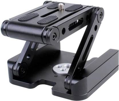 Lyla Z-Type Tripod Head Flex Pan Tilt Quick Release Plate Camera Table Mount Tripod