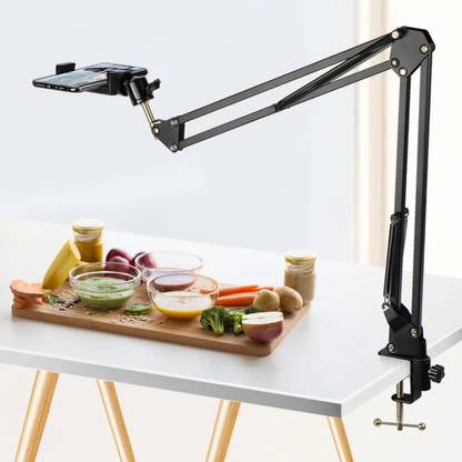 Zohlo Overhead Video Tabletop Stand for Streaming,Overhead Video, Desktop,Office Tripod, Tripod Clamp, Tripod Bracket, Tripod Ball Head