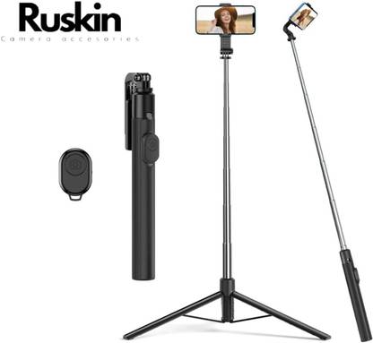 Ruskin Y17 Selfie Stick Tripod for Photography with Bluetooth remote Selfie Stick 180cm Tripod, Monopod Kit, Tripod Kit