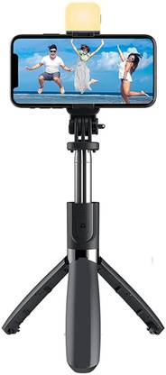AMUSING SelfieStick Tripod Detachable Wireless Remote 3 in 1 Function and Mobile Stand Tripod, Monopod, Tripod Kit, Tripod Bracket