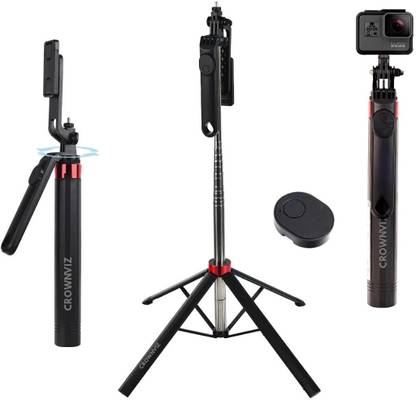 Thriftoria Q180 Selfie Stick 4 LEG Tripod Stand for Photography Extendable Stick 170cm Tripod, Monopod Kit, Tripod Kit