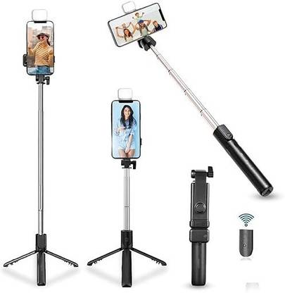 GETGETO Selfie Stick Tripod R1S 114cm expandable Tripod Bluetooth Remote Tripod, Monopod Kit, Tripod Kit