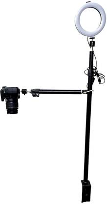 SHOPEE Camera Desk Mount with Auxiliary Holding Arm, Overhead Camera Mount Tripod