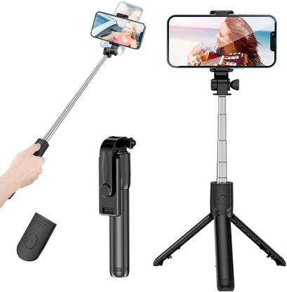 GONOCO Extendable Selfie Stick with Wireless Remote and Tripod Stand, Portable Tripod Tripod