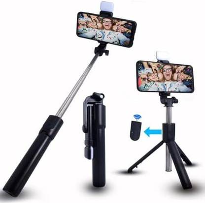 yuvva Mini Tripod With Detachable Remote and Fill light with Extendable Stick Tripod