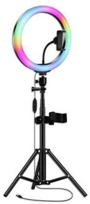 SIACART Selfie Ring Light White 7 Feet Long tripod 5 meter long collar mic mike selfie Tripod