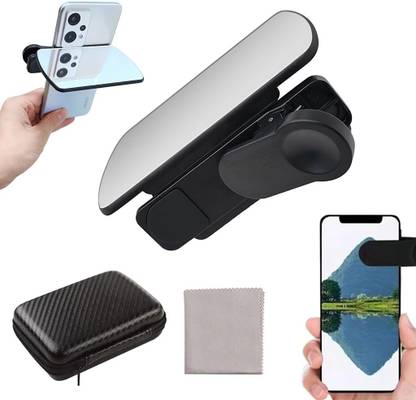 Tomtopp Smartphone Camera Reflection Mirror Clip Kit Adjustable Phone Camera Mirror Tripod