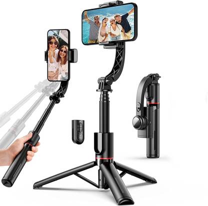 RETRACK L19 Anti Shaking Gimbal Stabilizer 360 Auto Rotation Auto Balance Selfie Stick Tripod