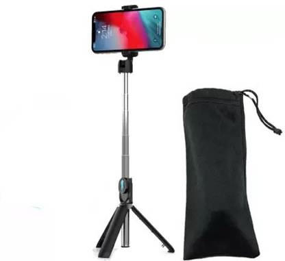 BOPUD Wireless Remote Selfie Stick Tripod Stand + Dustproof Bag Bluetooth Remote Tripod, Monopod, Monopod Kit, Tripod Kit