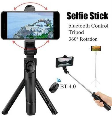 HIFY 3in1 Selfie Stick multi-function Wireless Bluetooth XT-01 , XT-02 Selfie Stick with Remote Shutter 360 Rotate Extendable Handheld Foldable Mini Tripod Stand Foldable, selfie stick, tripod, bluetooth shutter for Smartphones Professional Remote Control Selfie Stick Monopod 3 Axis Tripod, Monopod