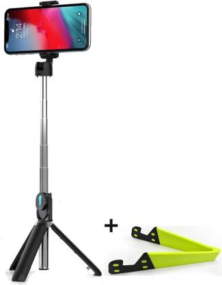 BUFONA Remote Control Selfie Stick Bluetooth Tripod Mobiles Video Stand In Gimbal Tripod, Tripod Ball Head, Tripod Bracket, Tripod Clamp, Tripod Kit, Monopod, Monopod Kit