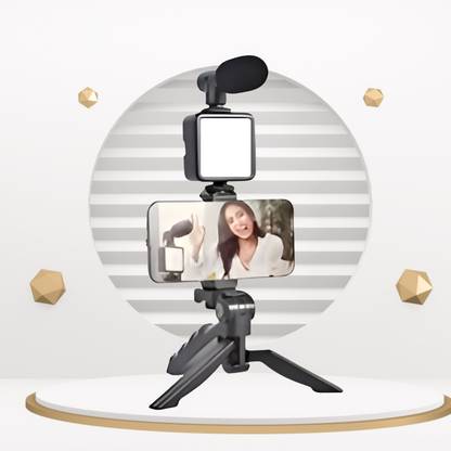 Clairbell Video Kit with Tripod, LED Lights and Wireless Microphone Setup For VloggingC339 Tripod
