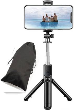 POZUB Mobile Tripod Selfie Stick Stand with Bluetooth Remote Gimbal Free Carry Bag Tripod, Monopod, Monopod Kit, Tripod Ball Head, Tripod Bracket, Tripod Clamp, Tripod Kit