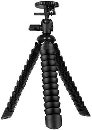Crystal Digital Rubbarized Spider Tripod Extends 12 inches 360 Degrees for DSLR & Action Cameras Monopod Kit, Tripod Kit