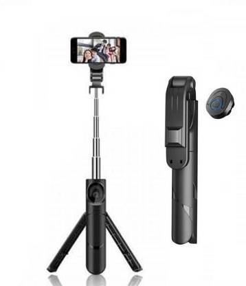 SRD 3 in 1 Portable Selfie Stick Tripod with Bluetooth Remote Tripod Tripod