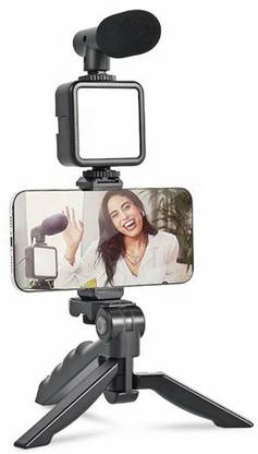 M Point Vlogging Kit for Video Making with Mic Mini Tripod Stand Tripod