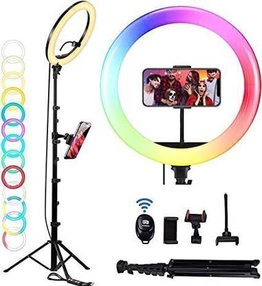 TECHMAZE Professional 10 inch RGB with Stand for YouTube | PhotoShoot t(DRL-15C RGB) Tripod, Tripod Kit