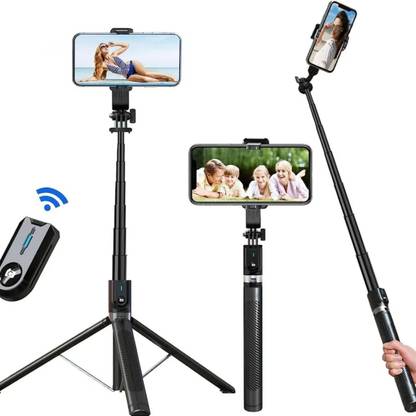Tryonce 3-in-1 Bluetooth Selfie Stick Tripod, 5.8ft Lightweight & Portable Tripod