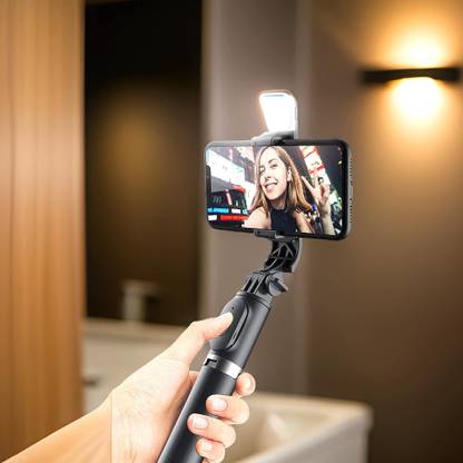 SYARA Adjustable (Tripod) and (Selfie Stick) with Bluetooth Connectivity SS247 Tripod