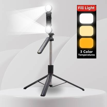 Tryonce LED Selfie Stick Tripod with 3 Light Modes, Remote & 1700mm Stand Rechargeable Tripod