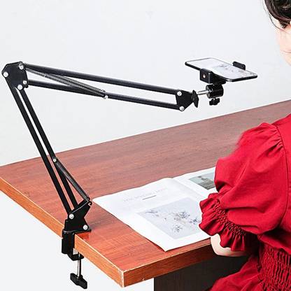 Zohlo Overhead Tripod Mount For Camera Adjustable Over Head Arm With Phone Holder Tripod, Tripod Clamp, Tripod Bracket, Tripod Ball Head
