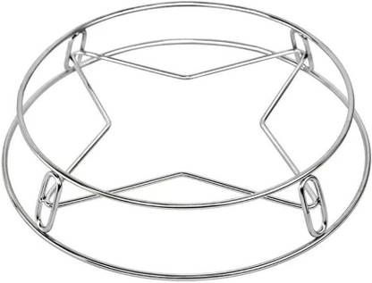 SVULINT 1 Pcs Stainless Steel Round Pot Holder Steel Trivet