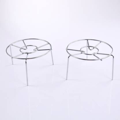 Antara stainless steel food steamer rack steaming stand 2 piece CHROME Trivet