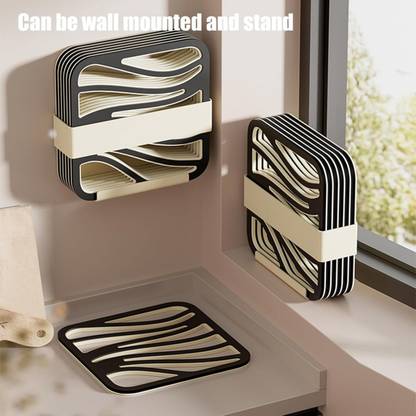 Dherik Tradworld Trivet Mat- 6 Trivets for Hot Dishes, Versatile Rubber Hot Pads with stand rivet Mat Trivet
