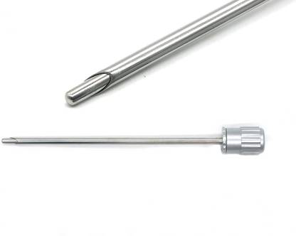 RUDRA SURGICALS WITH DEVICE Laparoscopic Safety Trocar 3 Blunt 5mm Trocar