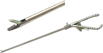 SI Rudra Laparoscopic Needle Holder Straight Jaw 5mmx330mm Reusable Trocar