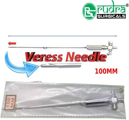 RUDRA SURGICALS WITH DEVICE Laparoscopic Veress Needle 10mm Trocar