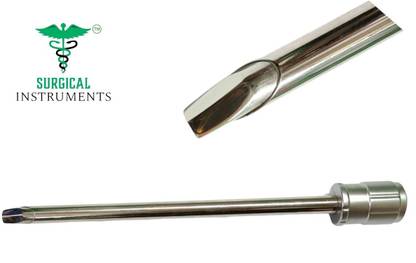 SI Rudra Laparoscopic Safety Trocar Cannula Half-cut 10mm Reusable Trocar