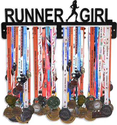 SEHAZ ARTWORKS Runner Girl Metal Medal Hanger Medal