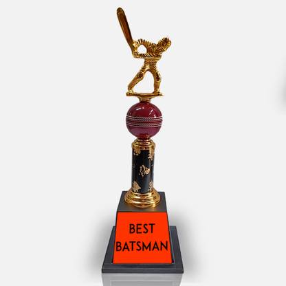 BAREEZÉ PURE Best Batsman Sticker Trophy Cricket Batsman Trophy Trophy