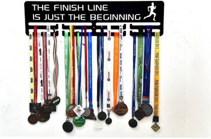 Fitizen The Finish Line is Just the Beginning 30" Double Loop Medal Hanger Medal