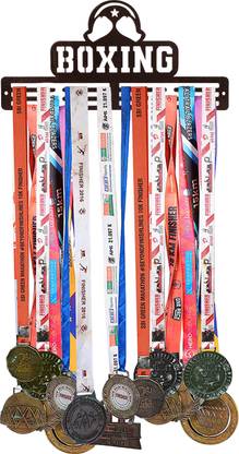 SEHAZ ARTWORKS Boxing Brown Medal Hanger | Medal Holder Medal