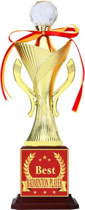 AARK INDIA Best Badminton Player WINNER Competition,Tournament 1st Place Trophies(PC002311) Trophy