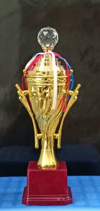Startime Diamond Trophy, Diamond Trophy Fiber, Golden Trophy (13.5 inch) Trophy