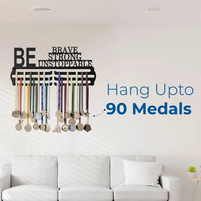 Glory Medal Hanger_Be Brave Unstoppable _Wall Display_Metal Medal Holder Medal