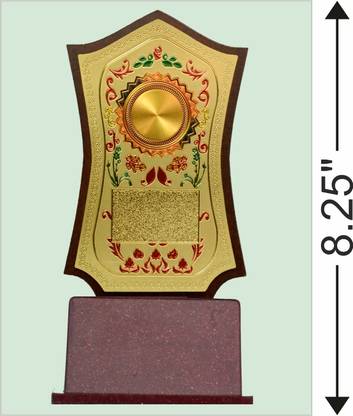 choudharitrophy Trophy Momento Award CTW-0004 C (Pack of 10) (8.25 inch) Trophy