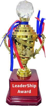 HACKERX “LeaderShip Award” Trophy with Medal/Award/Gift Trophy medal Medal F-357 Trophy